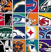 NFL enamel wall
